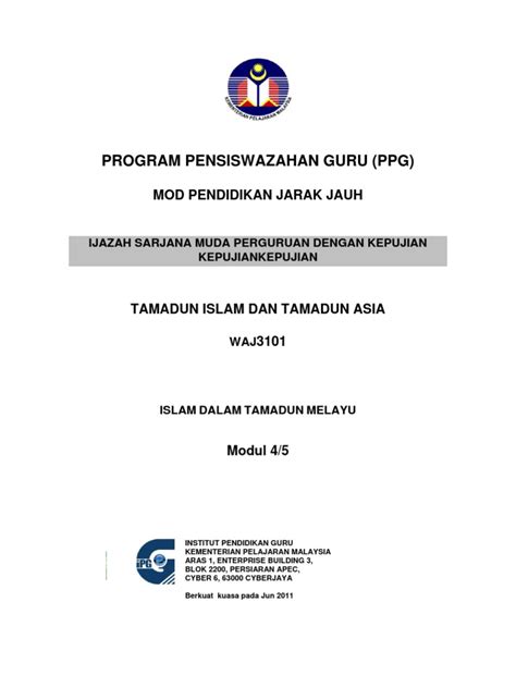 PDF Waj3101 Tamadun Islam Tamadun Asia DOKUMEN TIPS
