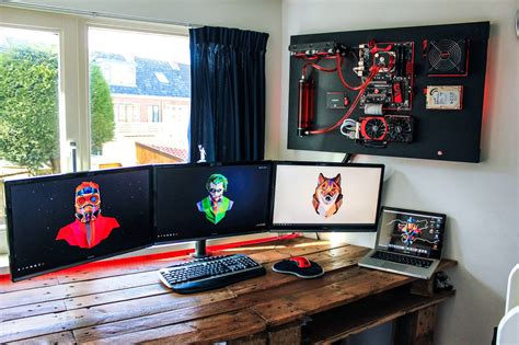 Wall Mounted Game Pc Build On Inspirationde