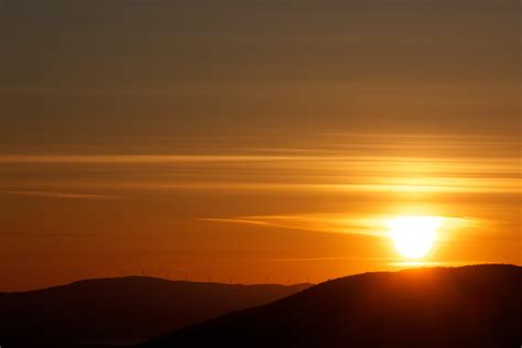 Silhouette Photography Of Mountain During Sunset · Free Stock Photo