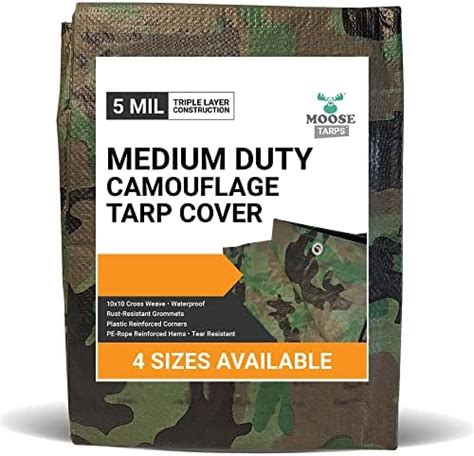 Amazon Moose Supply Camouflage Reversible Waterproof Tarp Mil