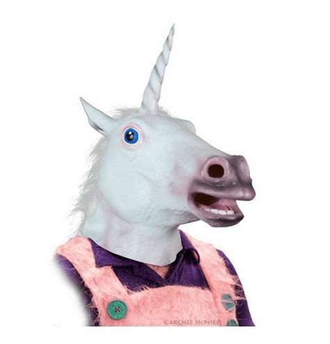 Magical Unicorn Latex Adult Mask Ebay