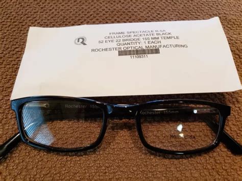 romco r 5a military eyeglass frames black 52 22 155 new 29 99 picclick