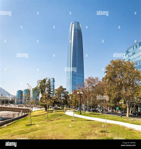 Costanera Center Skyscraper Santiago Chile Stock Photo Alamy