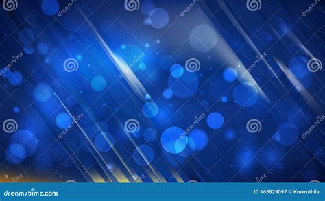Abstract Dark Blue Blurry Lights Background Vector Stock Vector