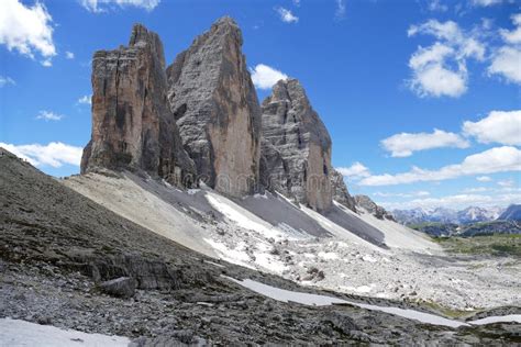 Tre Cime Di Lavaredo Dolomites Italy Stock Image Image Of Dolomites