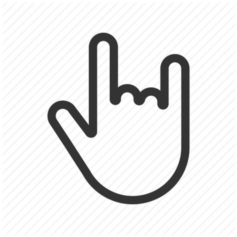 Rock Hand Icon 188949 Free Icons Library