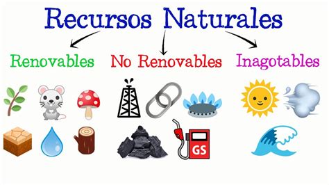 🌳recursos Naturales Renovables No Renovables E Inagotables🌞 Fácil Y