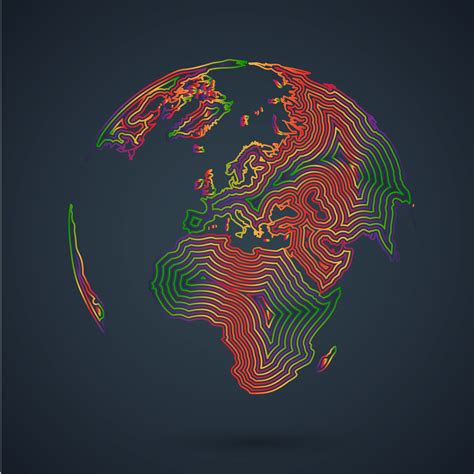 Colorful map of the world, vector illustration 318495 - Download Free ...