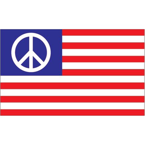 Usa Peace Sign Flag 3 X 5