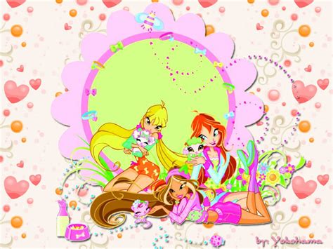 Winx With Pets Les Fées Du Winx Club Fond Décran 36432740 Fanpop