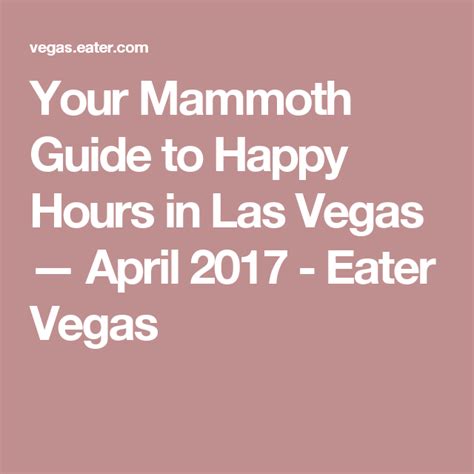 Where To Find The Best Happy Hours In Las Vegas Best Happy Hour