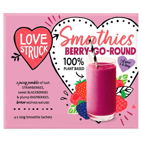 Love Struck Raspberry Blackberry And Strawberry Smoothie Mix Ocado