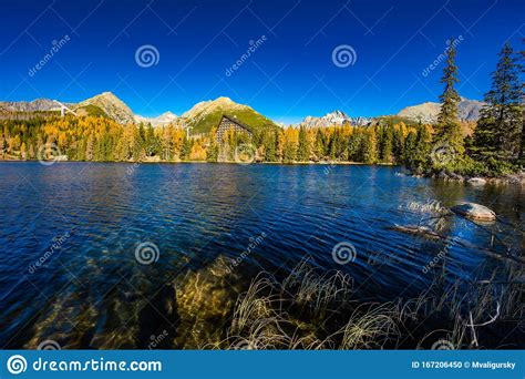 Mountain Lake Strbske Pleso In National Park High Tatra Slovakia