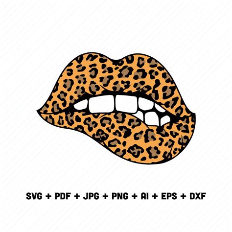 Cheetah Lips Svg Lips Pdf Lips Cutting File Lips Cricut Etsy