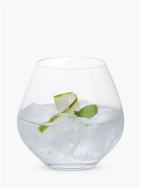 Dartington Crystal Stemless Gin Copa Glasses Clear 440ml Set Of 6 At John Lewis And Partners