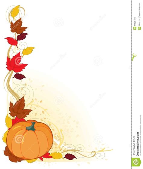 Pumpkin Autumn Border Royalty Free Stock Photos Image 11625408