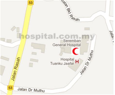 Malezya, negeri sembilan, seremban konumundaki 160863 yer içerisinden seçildi. Hospital Tuanku Jaafar (Seremban) - hospital.com.my