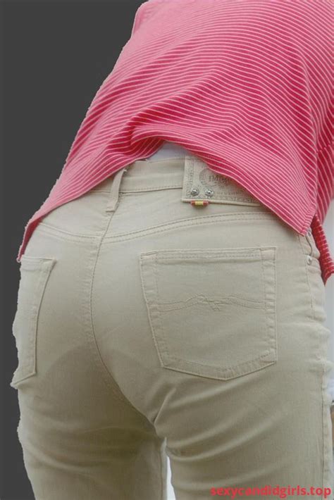 Sexycandidgirls Top Ass In White Jeans Closeup Creepshot Item 1