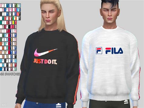 The Sims Resource Sporty Sweatshirts 056mesh Required