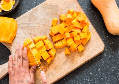 How To Peel And Cut Butternut Squash Easily Currytrail