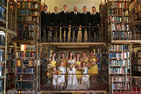 Group Wedding Photo In Ad White Library At Cornell University Photo By