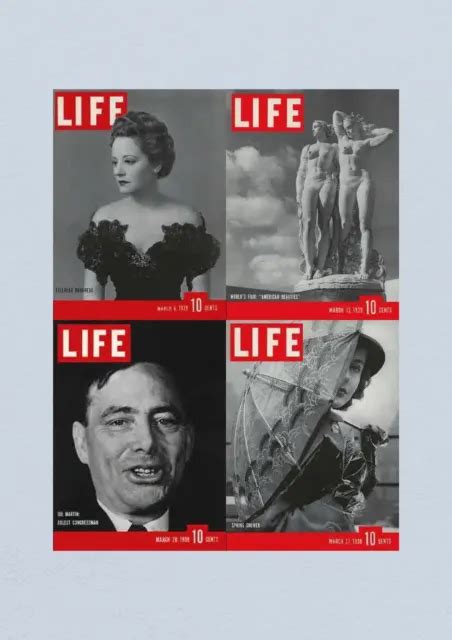 Life Magazine Lot Of 4 Full Month Of March 1939 6 13 20 27 Wwii Era 36 00 Picclick