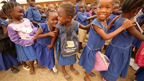Education In Sierra Leone Girls In A School Yard In Sierra Flickr
