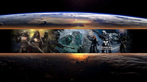 In this design tutorial, i show you how to make a youtube banner with best size and dimensions for 2020 by using free custom templates! Destiny - YouTube Channel Art Banners