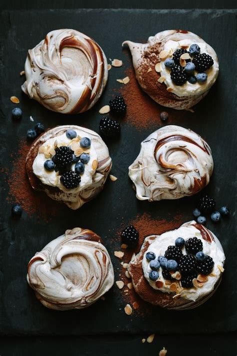 1 cup vegan fine white sugar. Chocolate swirl individual pavlovas (With images ...