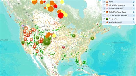 Americas Burning Dazzling New Map Of Us Wildfires Over The Past