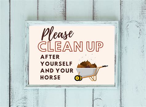 Clean Up After Yourself Barn Sign Etsy