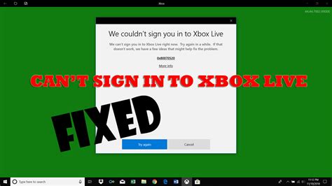 Cant Sign In To Xbox Live Problems Best Solutions Xbox Live Xbox