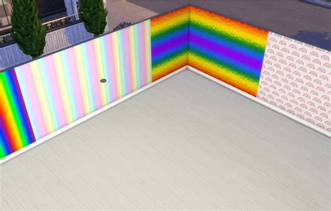 The Royal Geek The Sims 4 Cc Rainbow Walls