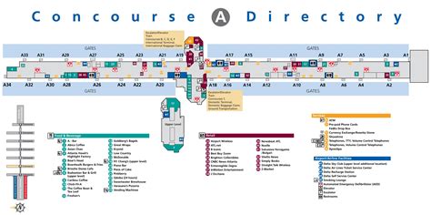 Atlanta Airport Map C February 16 2019