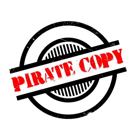 Pirate Copy Rubber Stamp Stock Illustration Illustration Of
