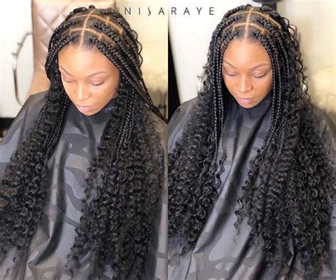 25 gorgeous braids with curls that turn heads page 2 of 2 stayglam in 2021 braids with
