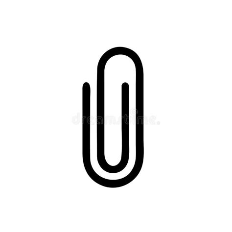 Paperclip Icon Vector Design Symbol Stock Vector Illustration Of