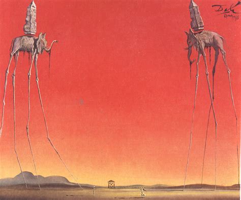 The Elephants Large 1948 Salvador Dali
