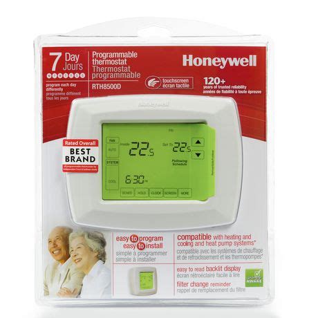 Honeywell Rth D Touchscreen Day Programmable Thermostat Walmart Ca