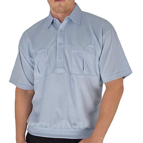 Classics By Palmland Two Pocket Knit Short Sleeve Banded Bottom Shirt