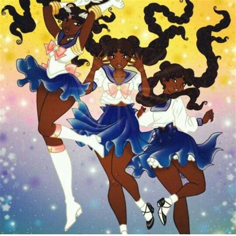 African American Sailor Moon Africanamericanfashion Sailor Moon Art