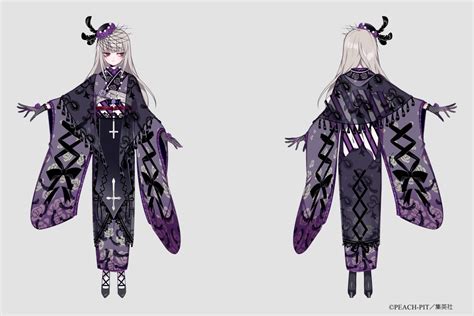 Aliasing Cross Feathers Gloves Goth Loli Gray Hair Hat Japanese Clothes