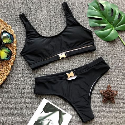 Adriana Arango 2018 Swimwear For Women Sexy Solid Bikini Swimsuit Summer Beachwear Bathing Suit
