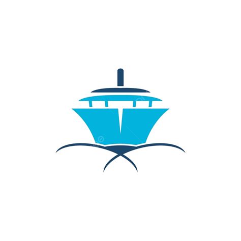 Logo Kapal Pesiar Desain Ikon Template Vektor Siluet Vektor Bahari