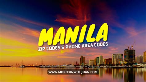 Manila City Zip Codes And Phone Area Codes Complete List Its More