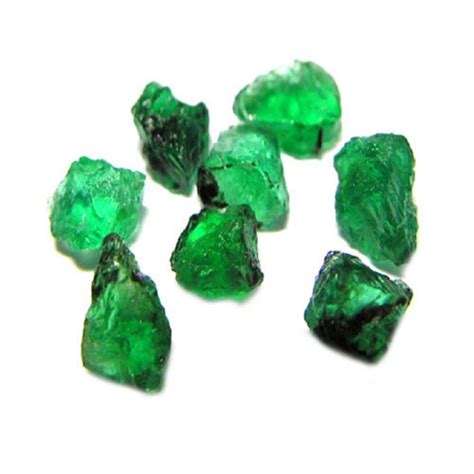 50 Pcs Emerald Raw Rough 2mm 3mm Rough Gemstoneemerald Crystalemerald