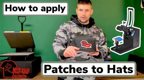 How To Apply Patches To Hats Using A Heat Press Youtube