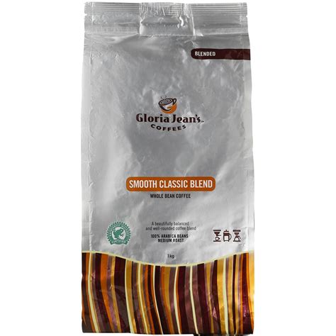 Gloria Jean S Coffees Coffee Beans Smooth Classic Blend 1kg Woolworths
