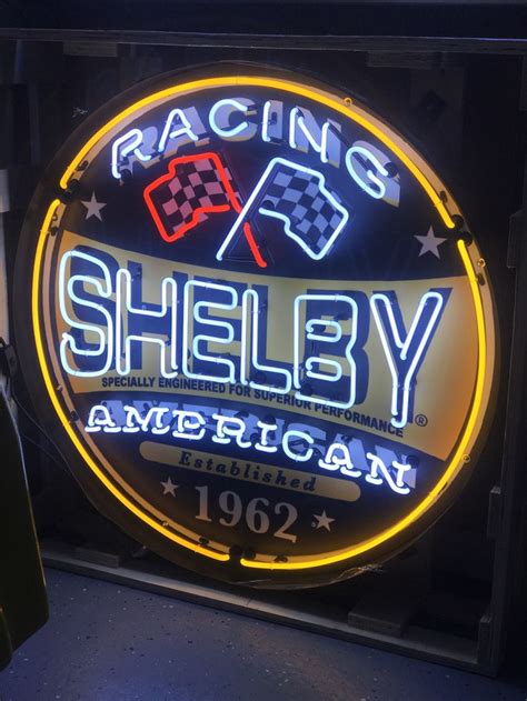 Shelby Racing Neon Sign Auto Ford Shelby Neon Sign Unique Ts For