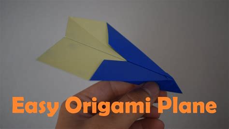 How To Fold An Easy Origami Paper Plane Youtube